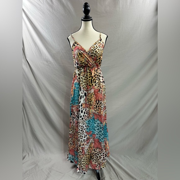 Leopard Print Cami Maxi Dress - Picture 6 of 9